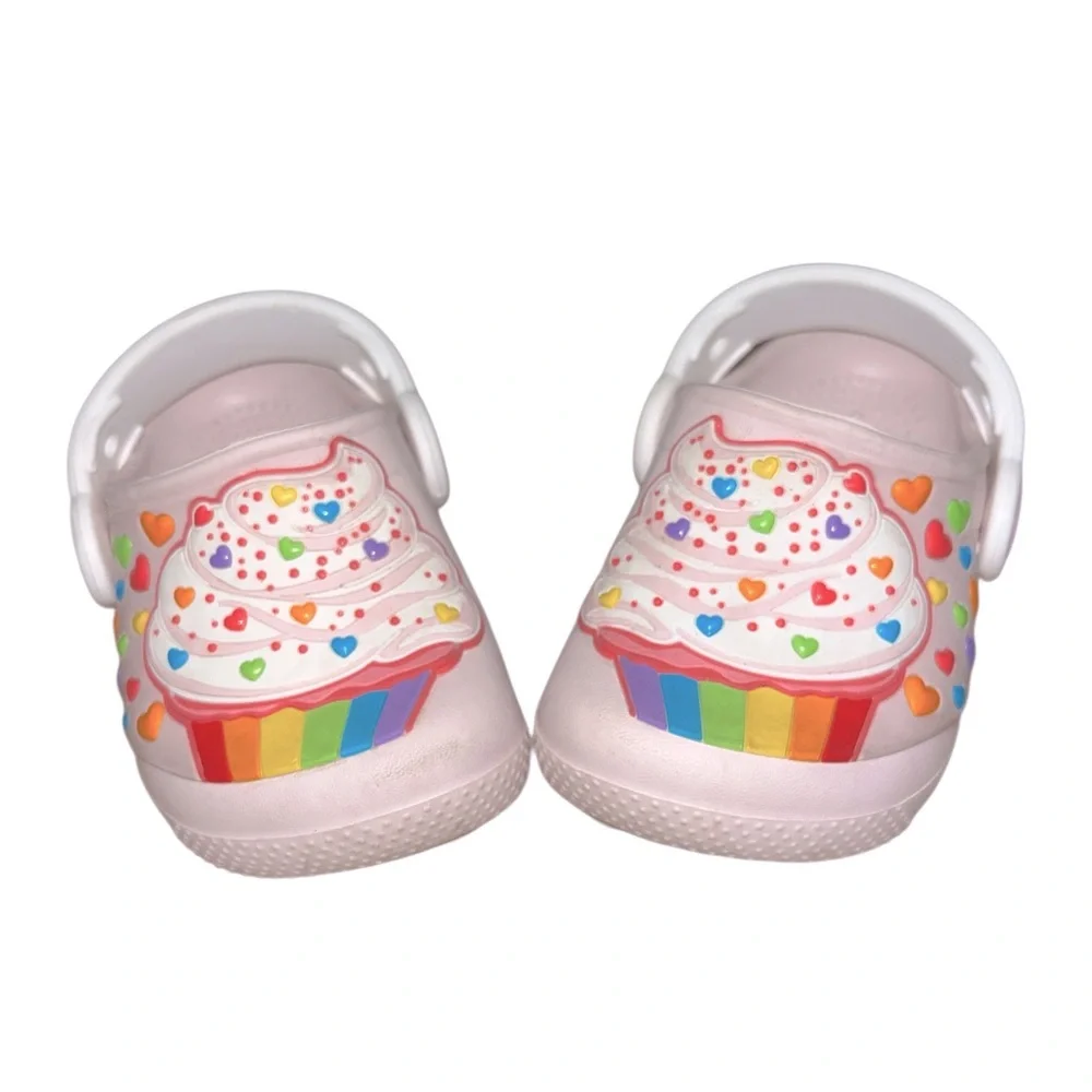 Baby Girl Colorful Cupcake Crocs
